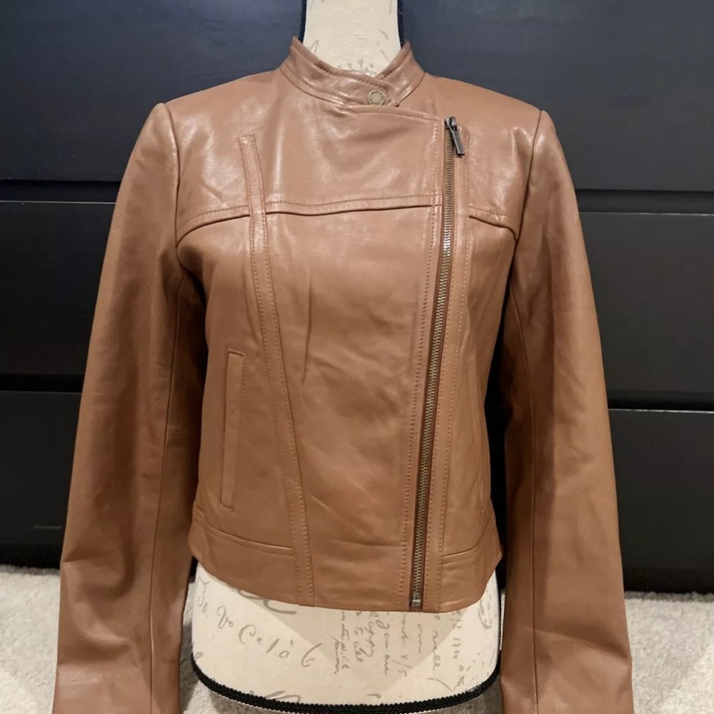 NWT MICHEAL KORS LEATHER JACKETS - Picture 2 of 5